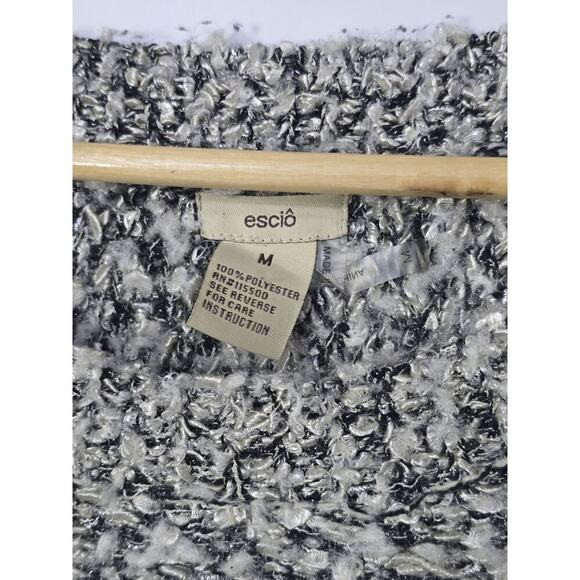 Escio Anthropologie Sweater Womens Medium Mixed Media Artsy Boho Popover - Picture 4 of 6